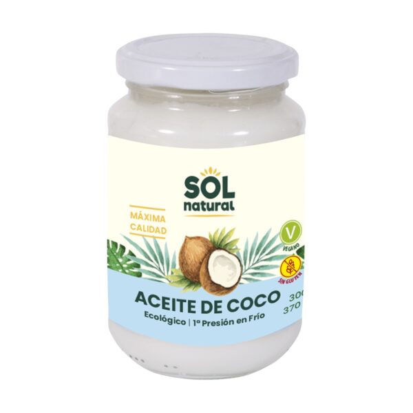 ORGANIC COCONUT OIL SOL NATURAL 370ML