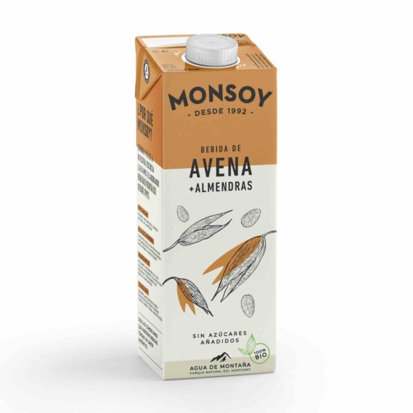 BEBIDA DE AVENA+ALMENDRAS BIO 1L MONSOY