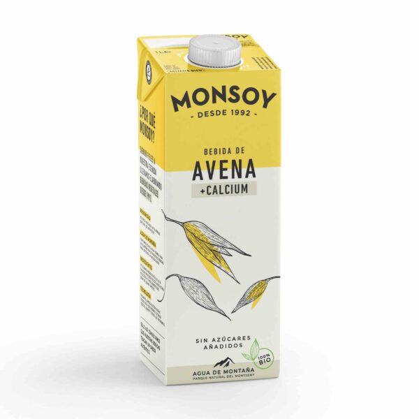BEBIDA DE AVENA+CALCIO BIO 1L MONSOY