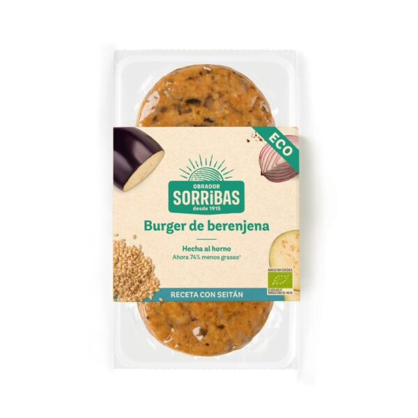 HAMBURGUESA DE BERENJENA SORRIBAS 160GR